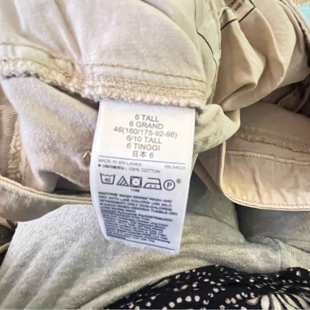 Gap Women’s Size 6 TALL wide leg Loose Khaki Pants - Picture 7 of 7